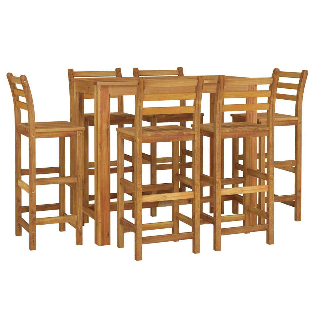 vidaXL Garden Bar Set | Natural Brown | Solid Acacia wood | Medium | Durable