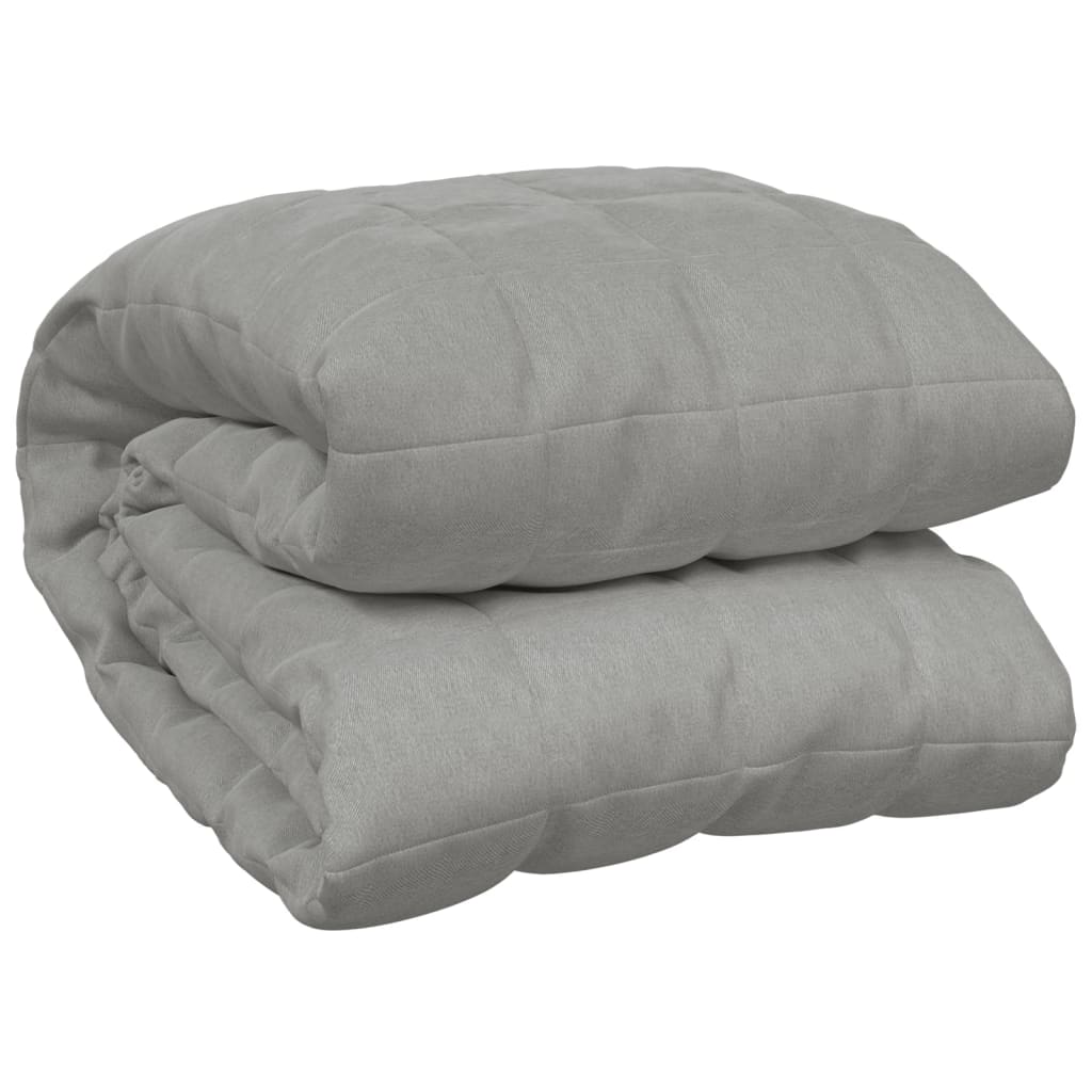 vidaXL Weighted Blanket Grey 137x200 cm 6 kg Fabric