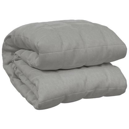 vidaXL Weighted Blanket Grey 137x200 cm 6 kg Fabric