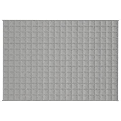 vidaXL Weighted Blanket Grey 137x200 cm Single 6 kg Fabric