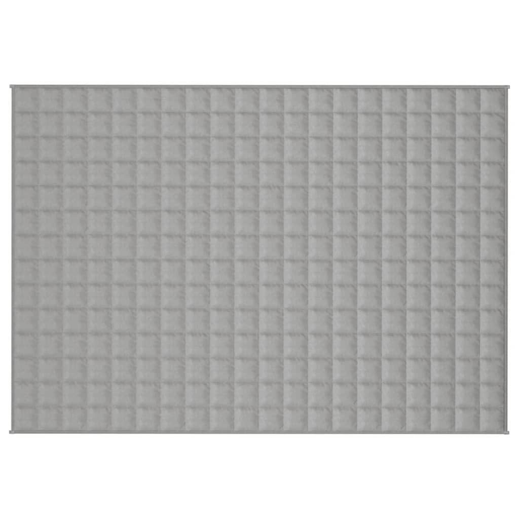 vidaXL Weighted Blanket Grey 137x200 cm 6 kg Fabric