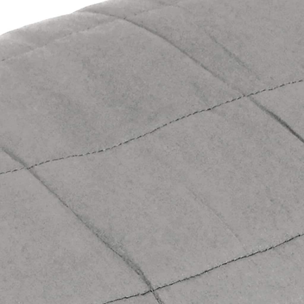 vidaXL Weighted Blanket Grey 137x200 cm 6 kg Fabric