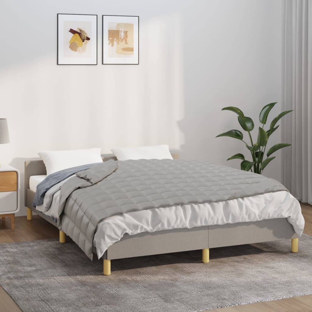vidaXL Weighted Blanket Grey 137x200 cm 6 kg Fabric