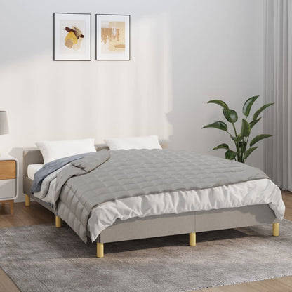 vidaXL Weighted Blanket Grey 137x200 cm 6 kg Fabric