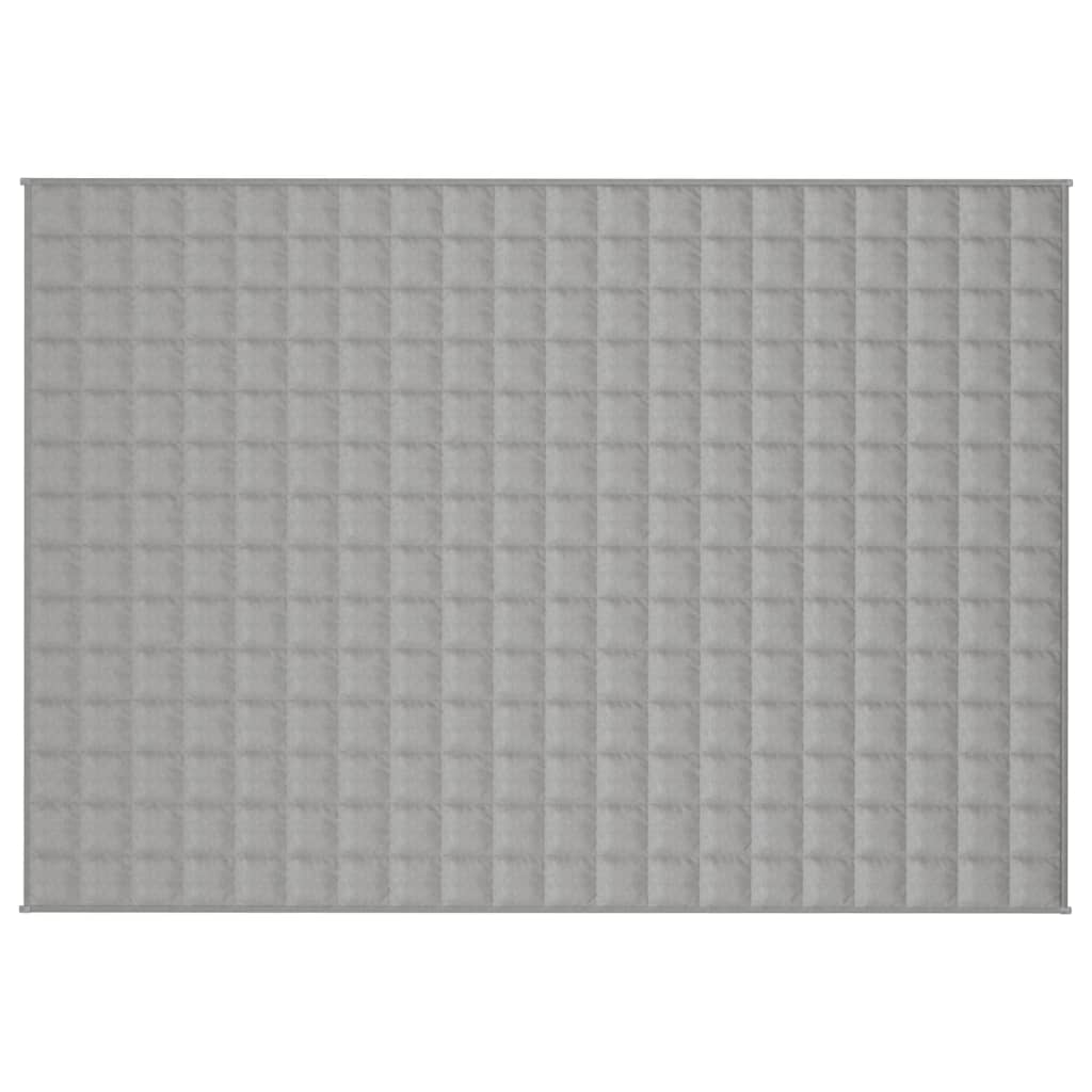 vidaXL Weighted Blanket Grey 135x200 cm 10 kg Fabric
