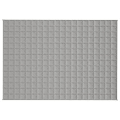 vidaXL Weighted Blanket Grey 135x200 cm 10 kg Fabric