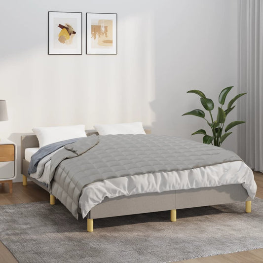 vidaXL Weighted Blanket Grey 135x200 cm 10 kg Fabric