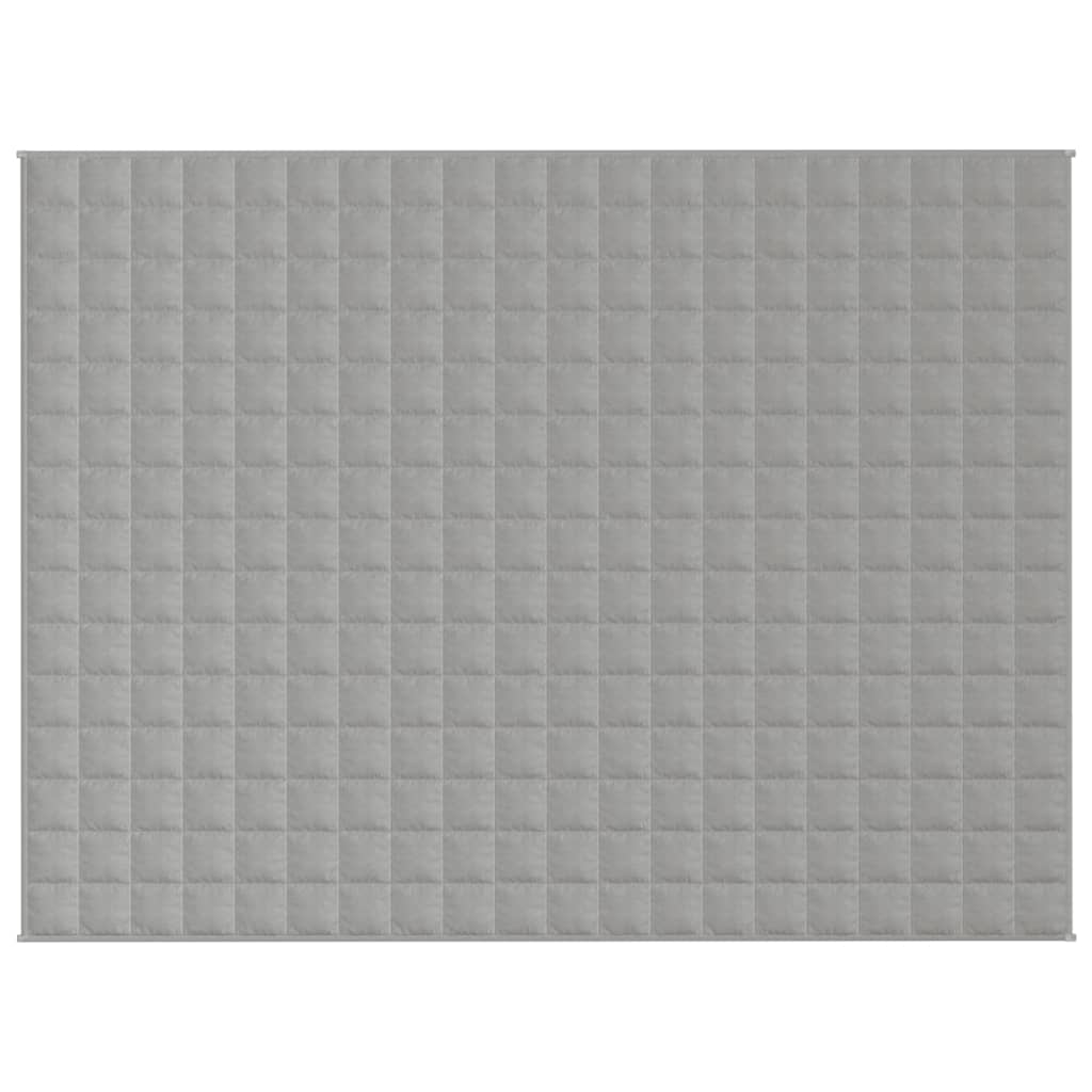 vidaXL Weighted Blanket Grey 152x203 cm 7 kg Fabric