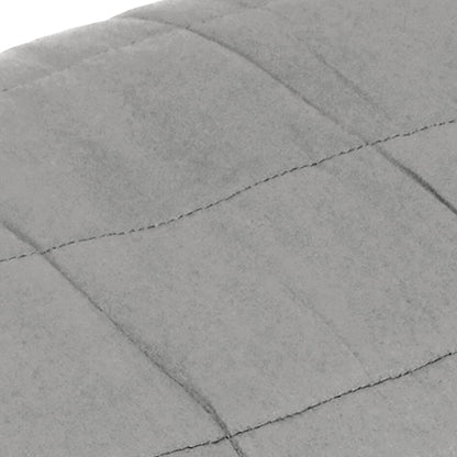 vidaXL Weighted Blanket Grey 152x203 cm 7 kg Fabric