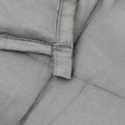 vidaXL Weighted Blanket Grey 152x203 cm 7 kg Fabric