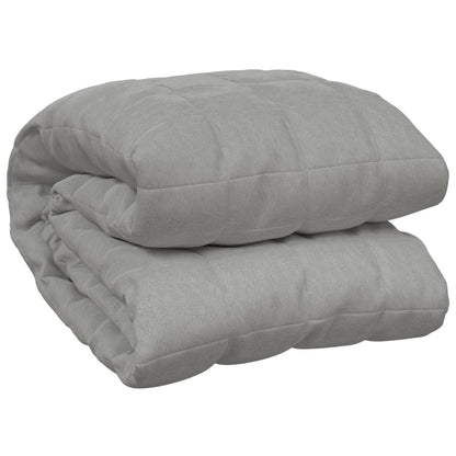 vidaXL Weighted Blanket Grey 152x203 cm 11 kg Fabric