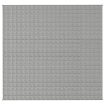 vidaXL Weighted Blanket Grey 220x230 cm King 11 kg Fabric