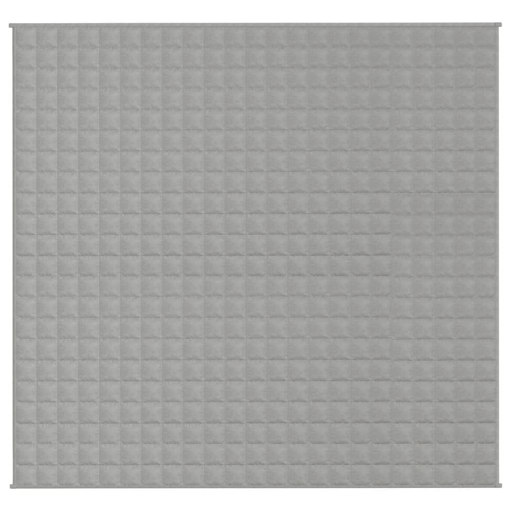 vidaXL Weighted Blanket Grey 220x240 cm King 11 kg Fabric