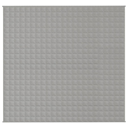 vidaXL Weighted Blanket Grey 220x230 cm King 15 kg Fabric