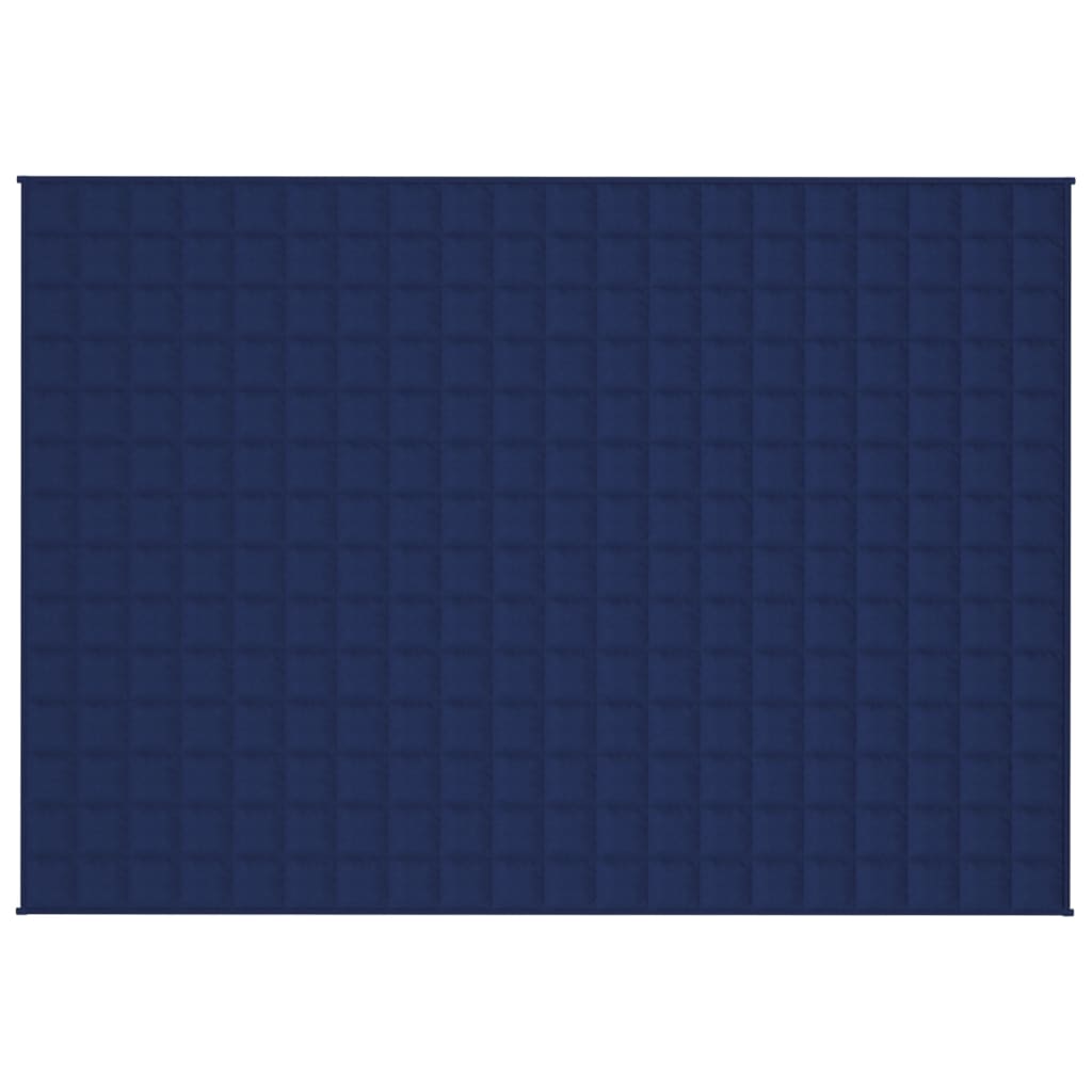 vidaXL Weighted Blanket Blue 135x200 cm Single 6 kg Fabric