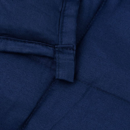 vidaXL Weighted Blanket Blue 135x200 cm Single 6 kg Fabric
