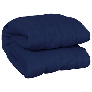 vidaXL Weighted Blanket Blue 140x200 cm Single 6 kg Fabric
