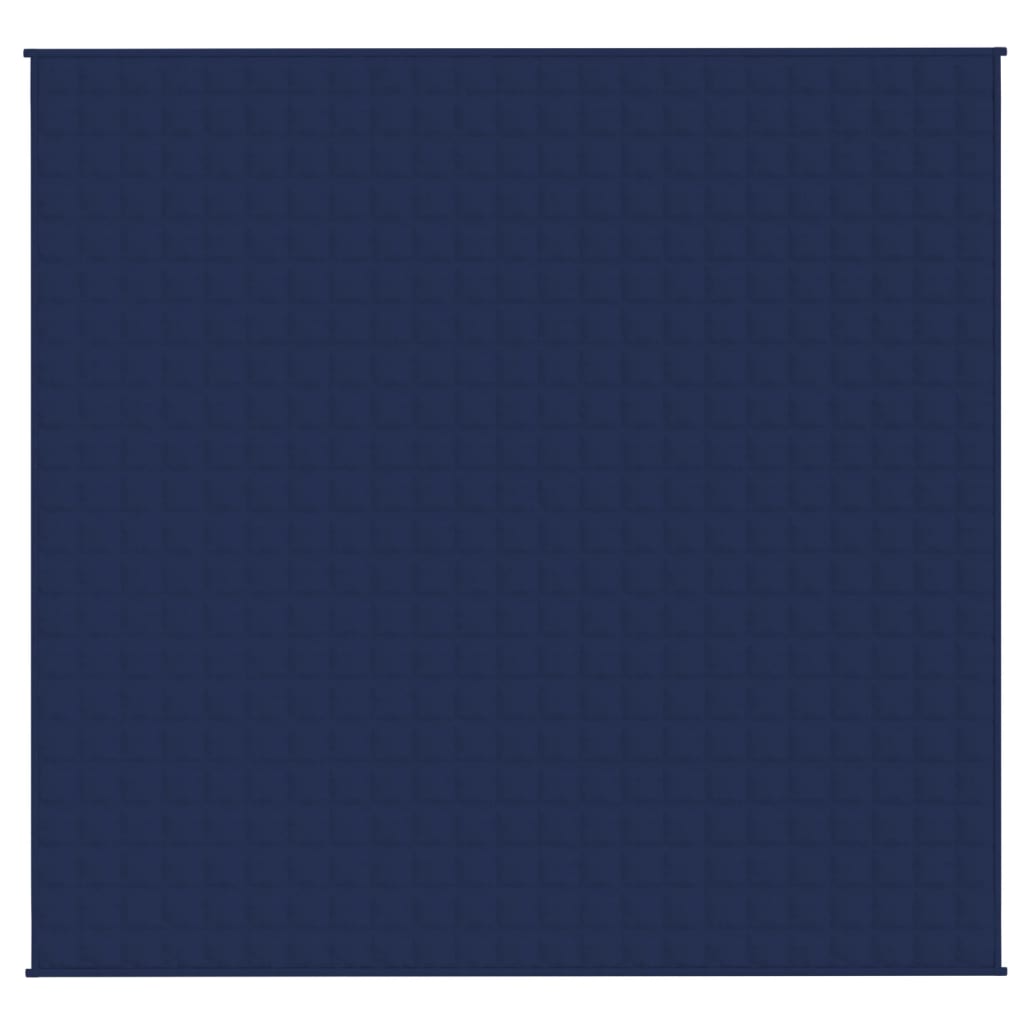 vidaXL Weighted Blanket Blue 220x230 cm King 11 kg Fabric