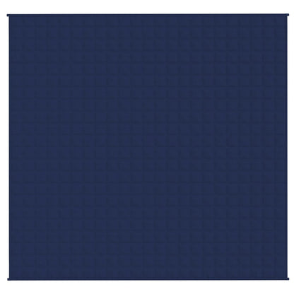 vidaXL Weighted Blanket Blue 220x240 cm King 11 kg Fabric