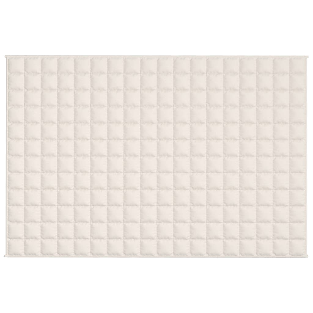 vidaXL Weighted Blanket Light Cream 122x183 cm 5 kg Fabric