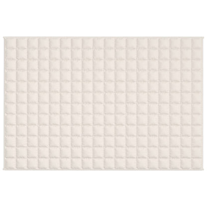 vidaXL Weighted Blanket Light Cream 122x183 cm 5 kg Fabric