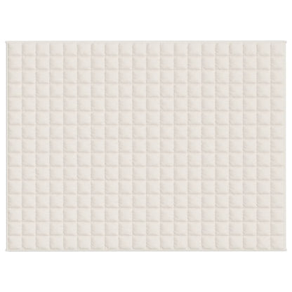 vidaXL Weighted Blanket Light Cream 152x203 cm 11 kg Fabric