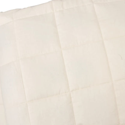 vidaXL Weighted Blanket Light Cream 200x220 cm 9 kg Fabric