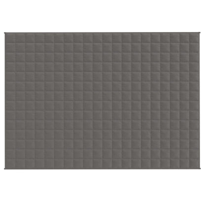 vidaXL Weighted Blanket Grey 135x200 cm Single 10 kg Fabric