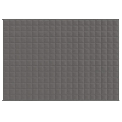 vidaXL Weighted Blanket Grey 140x200 cm Single 10 kg Fabric