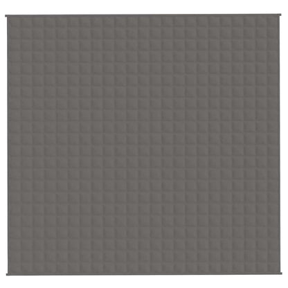 vidaXL Weighted Blanket Grey 220x240 cm King 11 kg Fabric