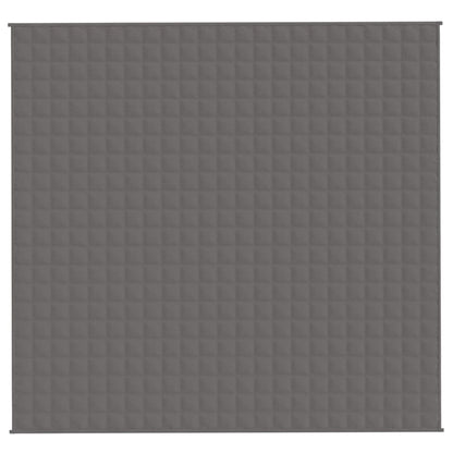 vidaXL Weighted Blanket Grey 220x240 cm King 15 kg Fabric