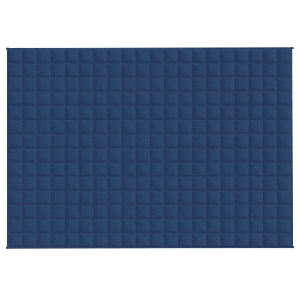 vidaXL Weighted Blanket Blue 137x200 cm Single 6 kg Fabric