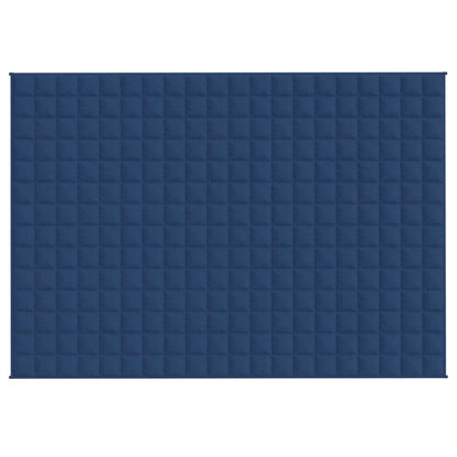 vidaXL Weighted Blanket Blue 137x200 cm Single 6 kg Fabric