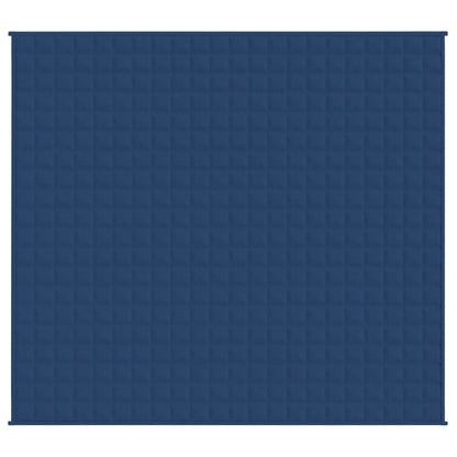 vidaXL Weighted Blanket Blue 220x240 cm King 15 kg Fabric