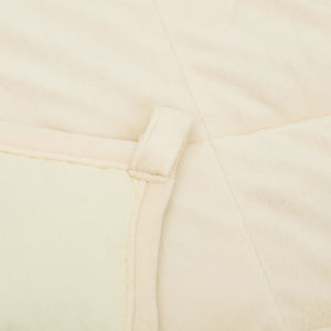 vidaXL Weighted Blanket Light Cream 152x203 cm 11 kg Fabric