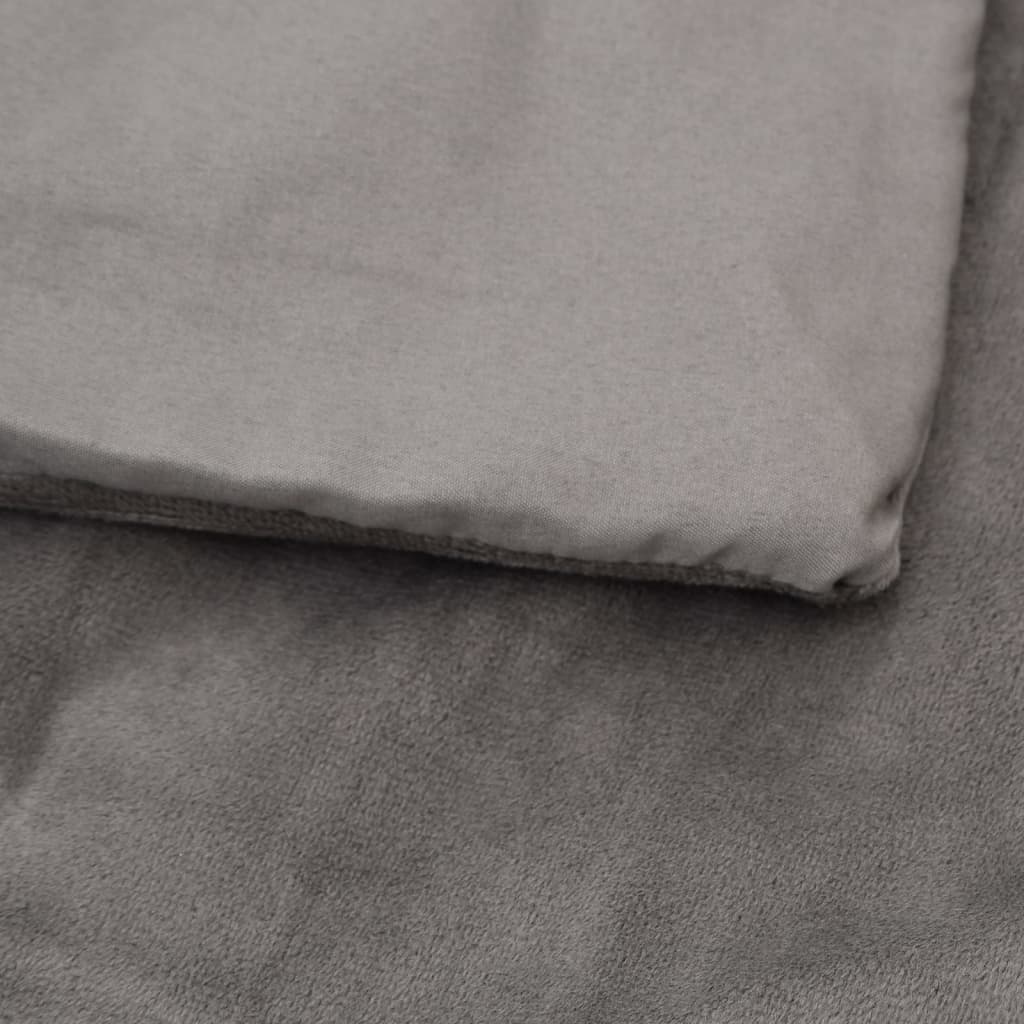 vidaXL Weighted Blanket with Cover Grey 200x230 cm 9 kg Fabric
