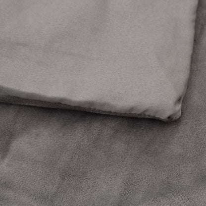 vidaXL Weighted Blanket with Cover Grey 200x230 cm 9 kg Fabric