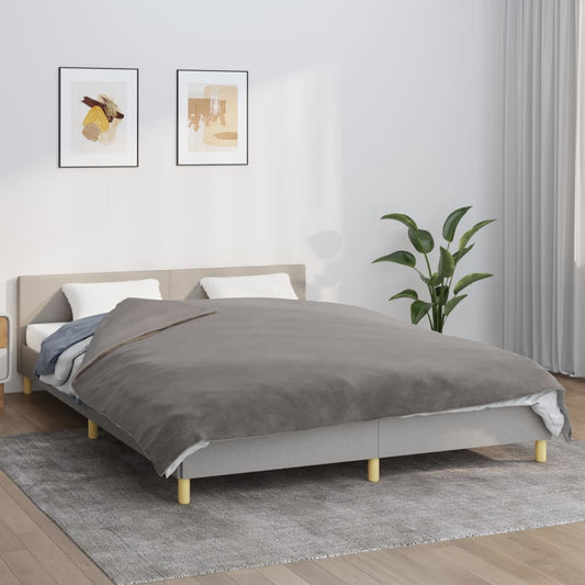 vidaXL Weighted Blanket with Cover Grey 200x230 cm 9 kg Fabric