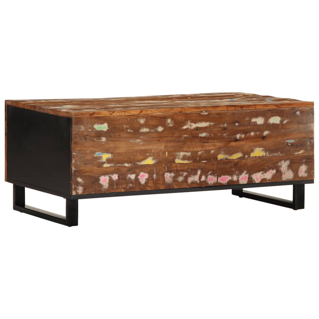 vidaXL Coffee Table 100x54x40 cm Solid Wood Reclaimed&Engineered Wood
