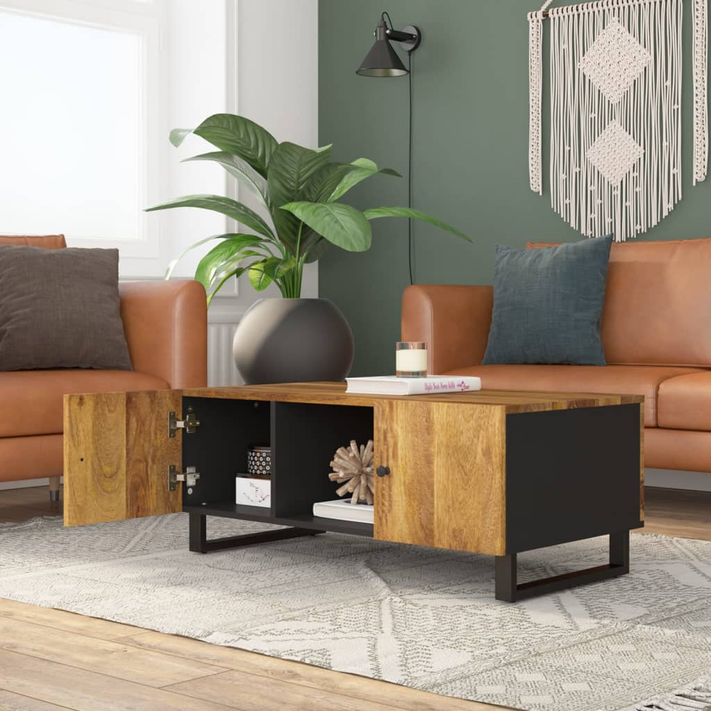 vidaXL Coffee Table 100x54x40 cm Solid Wood Mango&Engineered Wood
