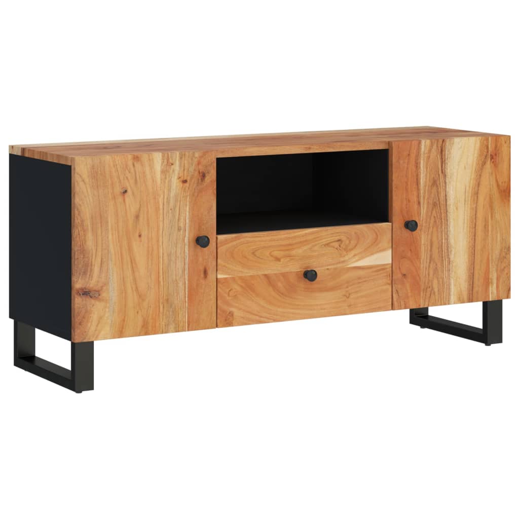 vidaXL TV Cabinet 105x33,5x46 cm Solid Wood Acacia&Engineered Wood