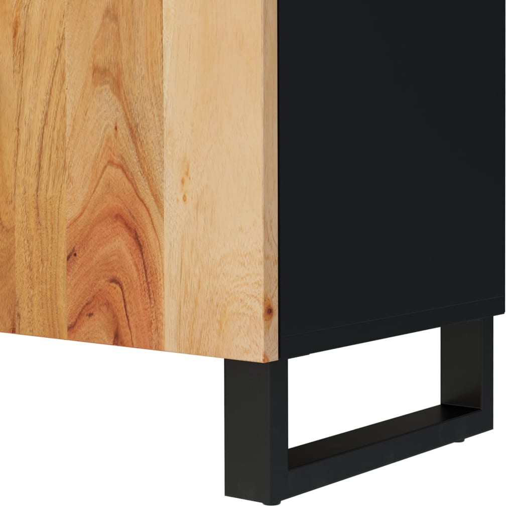 vidaXL TV Cabinet 105x33.5x46 cm Solid Wood Acacia&Engineered Wood