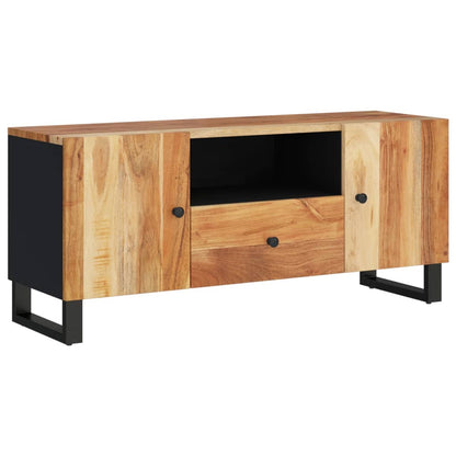 vidaXL TV Cabinet 105x33.5x46 cm Solid Wood Acacia&Engineered Wood