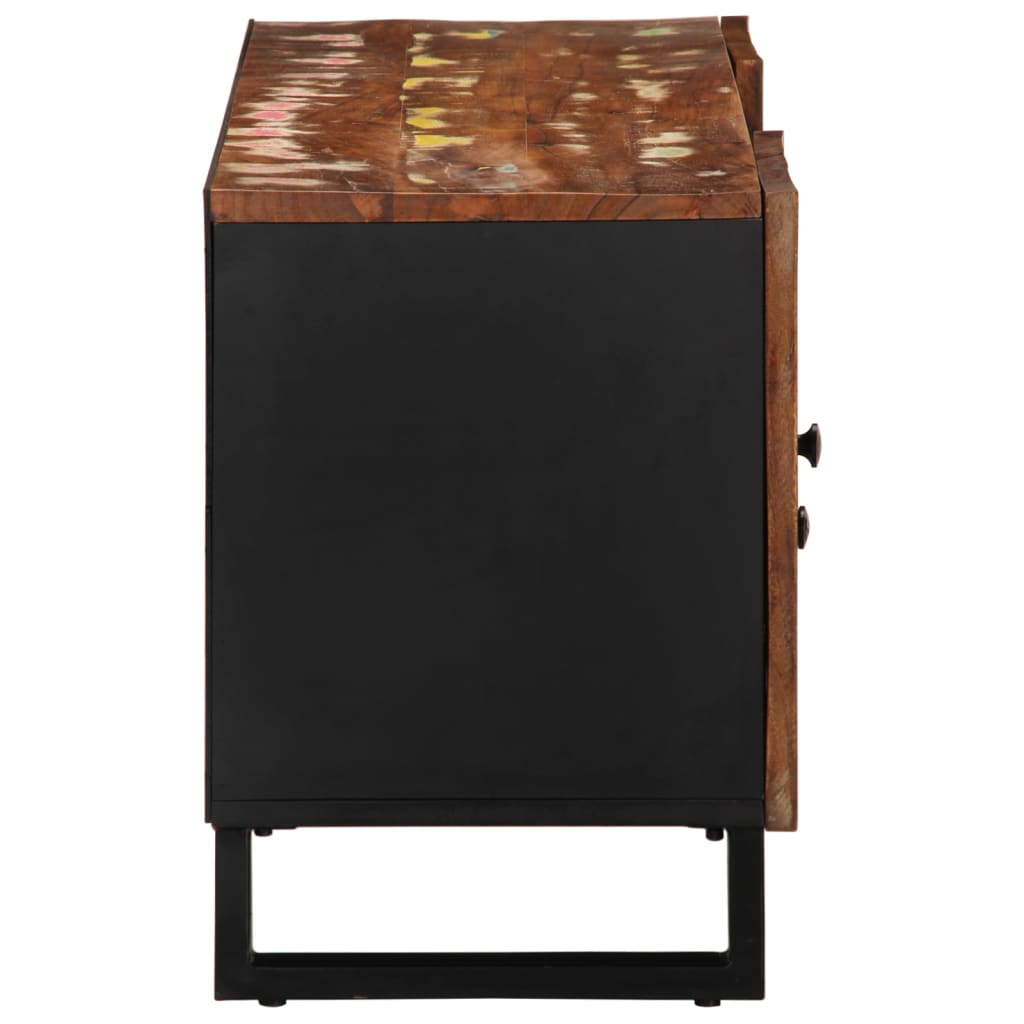 vidaXL TV Cabinet 105x33,5x46 cm Solid Wood Reclaimed&Engineered Wood