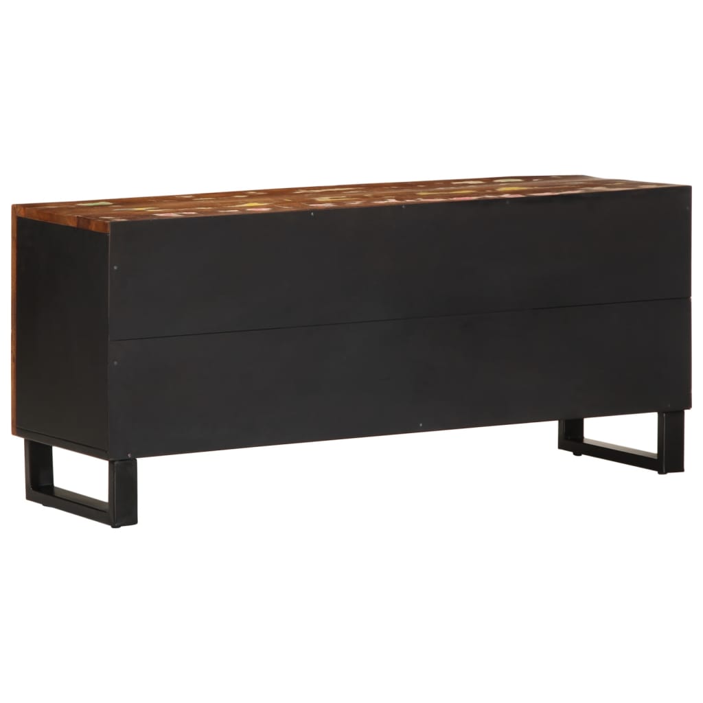 vidaXL TV Cabinet 105x33,5x46 cm Solid Wood Reclaimed&Engineered Wood