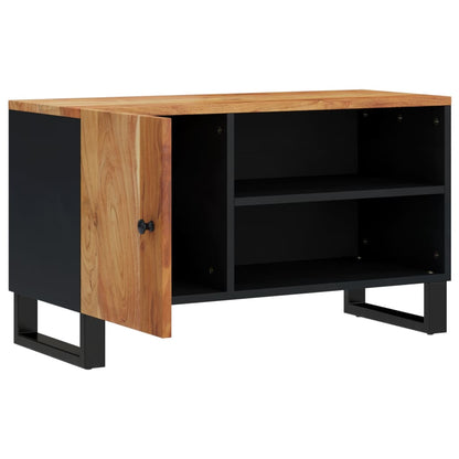 vidaXL TV Cabinet 80x33x46 cm Solid Wood Acacia&Engineered Wood