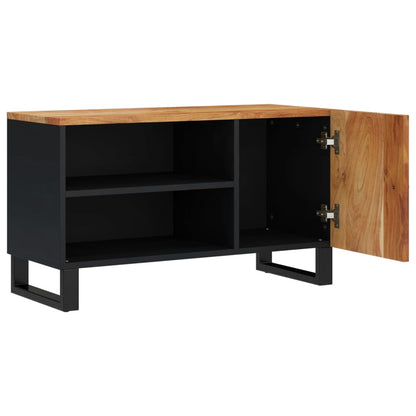 vidaXL TV Cabinet 80x33x46 cm Solid Wood Acacia&Engineered Wood