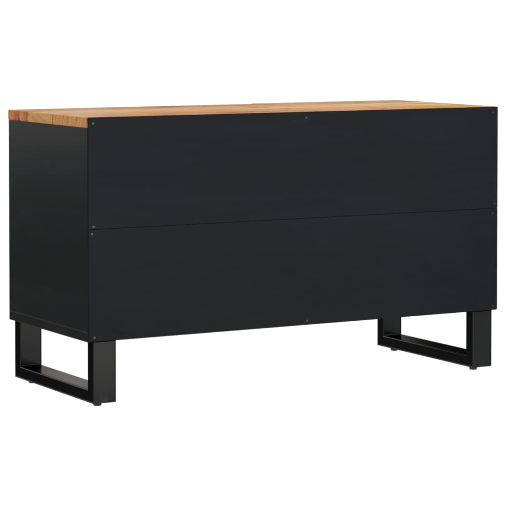 vidaXL TV Cabinet 80x33x46 cm Solid Wood Acacia&Engineered Wood