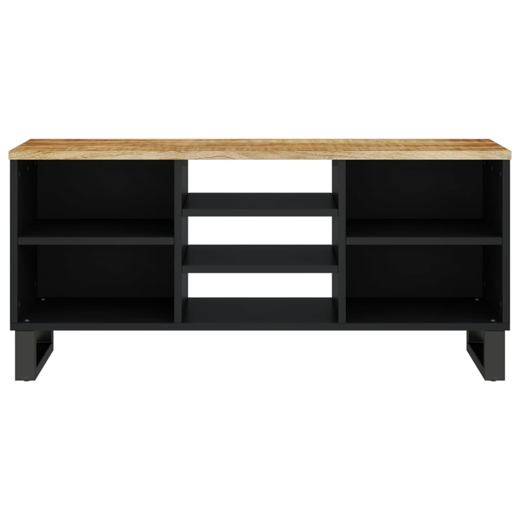 vidaXL TV Cabinet 100x33x46 cm Solid Wood Mango&Engineered Wood