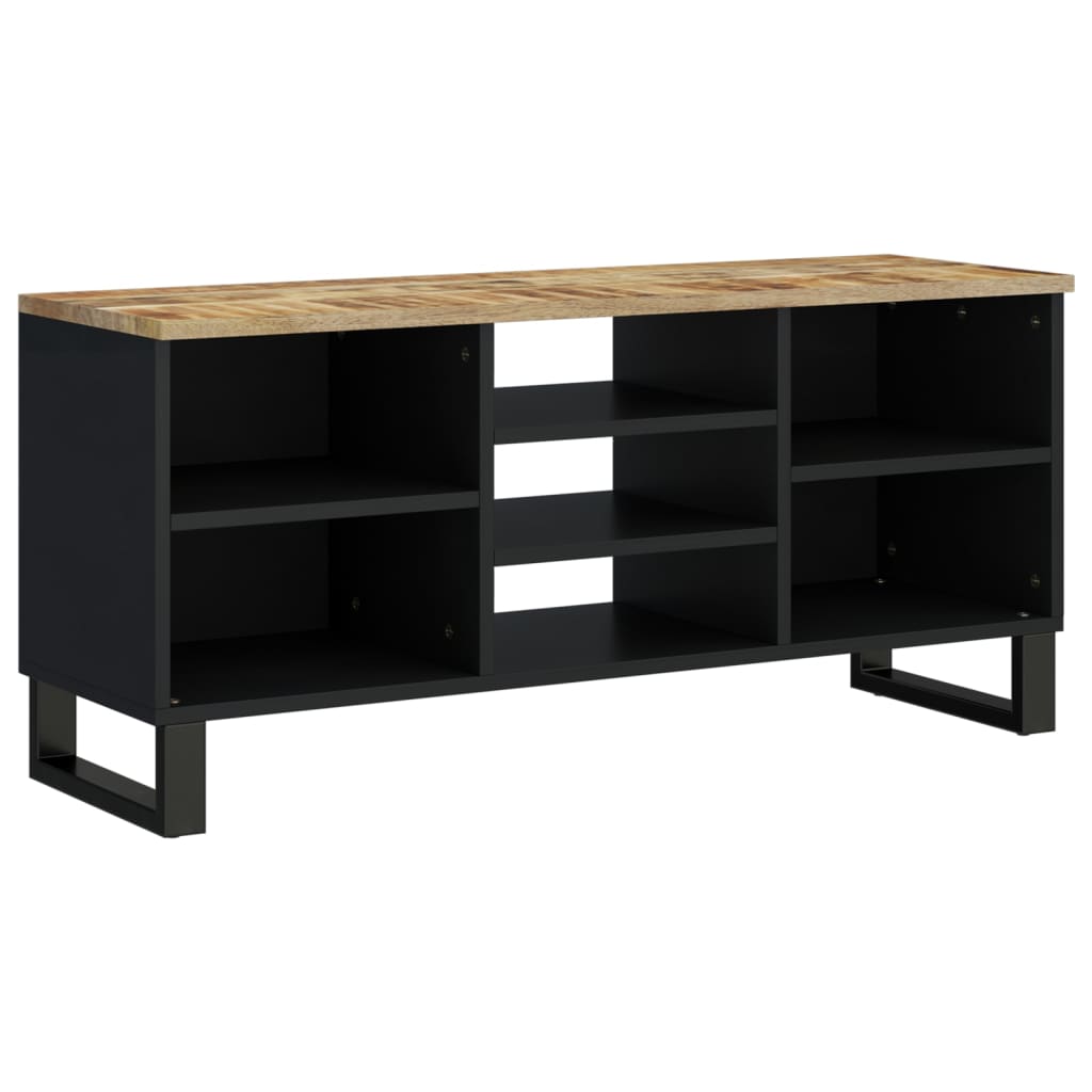 vidaXL TV Cabinet 100x33x46 cm Solid Wood Mango&Engineered Wood